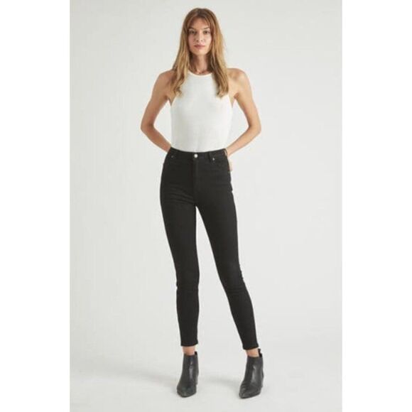 ROLLA'S East Coast Ankle High Rise Skinny Women's Black Jeans Size 23R/5R NWT - Picture 1 of 12